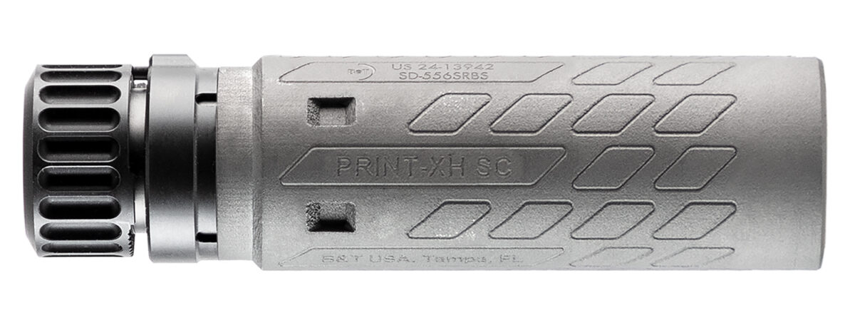 B&T Firearms SD-556SRBS-SC-TI Print-XH RBS SC 5.56 1.70" Gray Anodized Titanium 1 177493