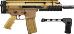 FN 38101885 SCAR 15P 5.56x45mm 10+1 7.50" Black Flat Dark Earth Picatinny Rail Aluminum Receiver SB Tactical Brace 2 179145