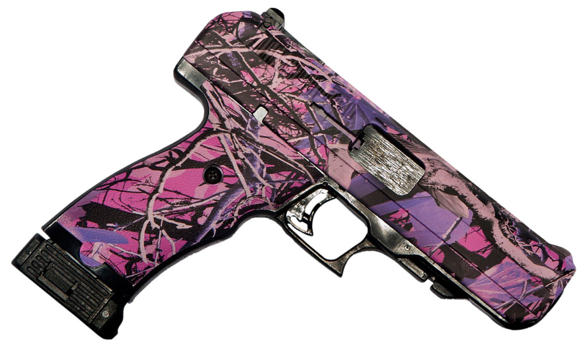 Hi-Point 34010PI JCP 40 S&W 10+1 4.50" Black Steel Barrel, Hydro-Dipped Pink Camo Serrated Steel Slide, Hydro-Dipped Pink Camo Polymer Frame w/Picatinny Rail & Grip 1 1964