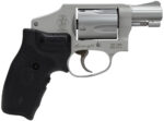 Smith & Wesson 163811 Model 642 Airweight 38 Special + P 5 Shot 1.88" Stainless Steel Barrel/Cylinder, Matte Silver Aluminum Alloy J-Frame, Includes Crimson Trace LG-305 Lasergrip 2 26376