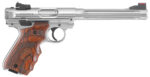 Ruger 40160 Mark IV Hunter 22 LR 10+1 6.88" Satin Stainless Fluted Bull Barrel, Satin Stainless Steel Frame, Drilled & Tapped Receiver, Target Laminate w/Finger Groove Grip, Right Hand 2 27156