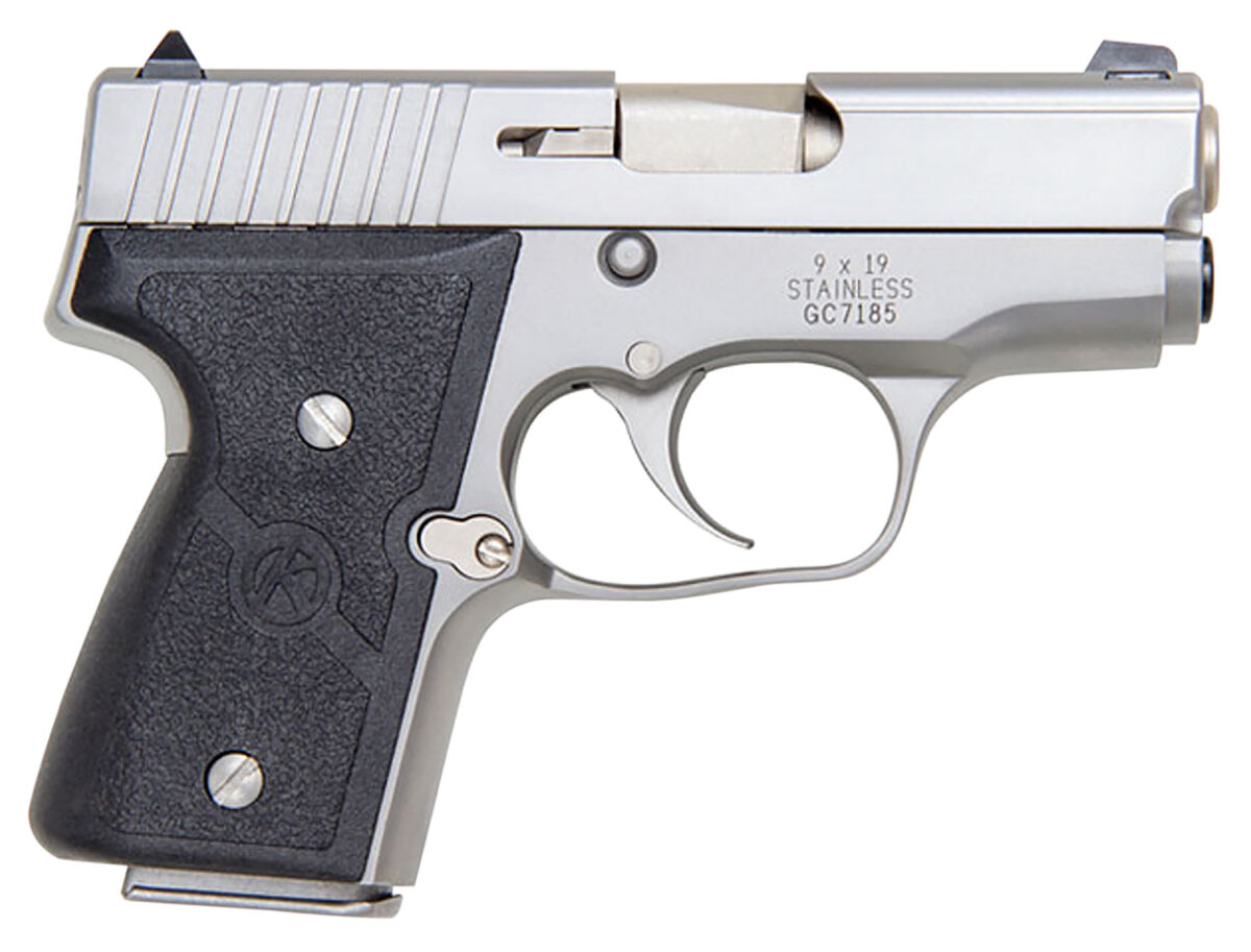Kahr Arms M9093A MK *CA Compliant 9mm Luger Caliber with 3" Barrel, 6+1 or 7+1 Capacity, Overall Matte Stainless Steel Finish, Serrated Slide & Textured Wraparound Black Nylon Grip 1 27405