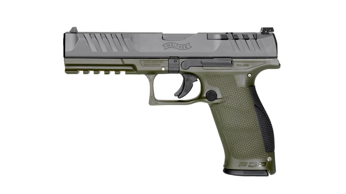 WALTHER ARMS PDP 9MM FS 5" BLK/GRN 10+1 OR 1 28583985333