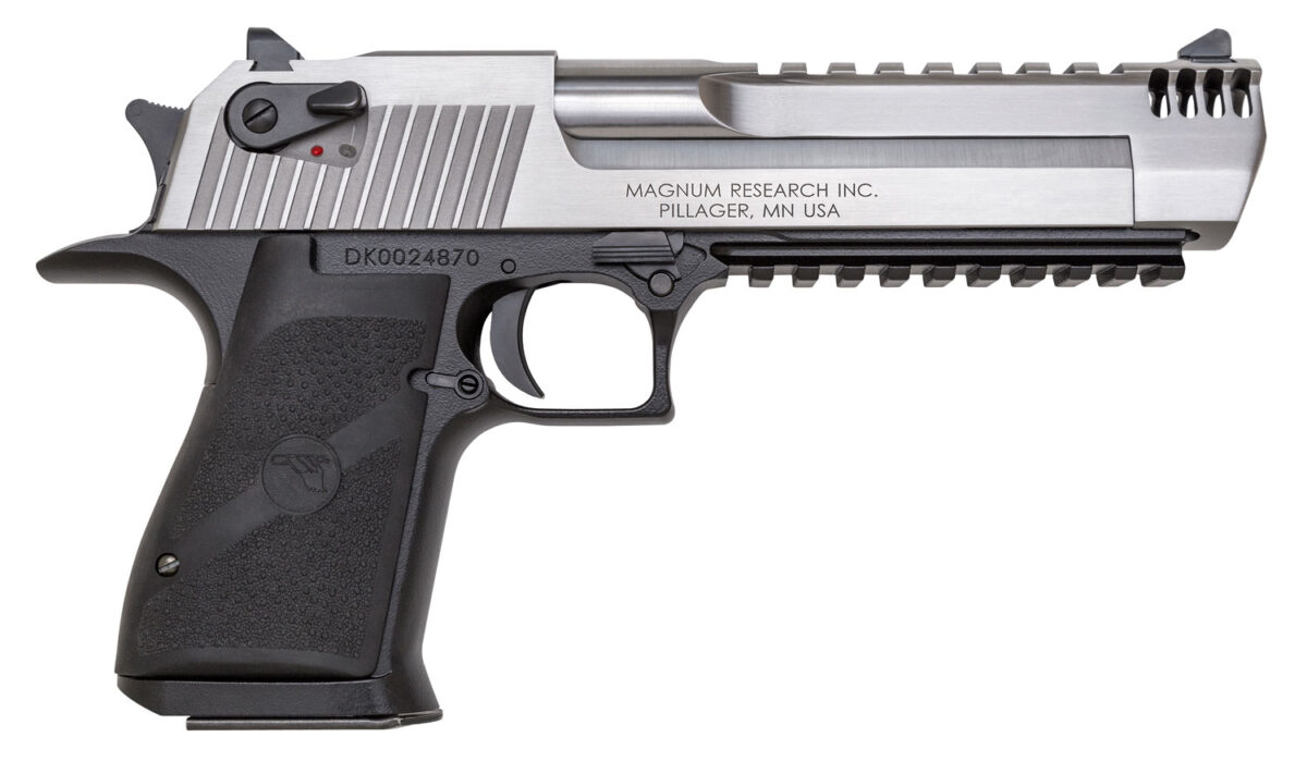 Magnum Research DE50ASIMB Desert Eagle Mark XIX L6 50 AE 6" 7+1 Black Hardcoat Anodized Aluminum Frame Stainless Steel Slide Black Polymer Grip 1 3005