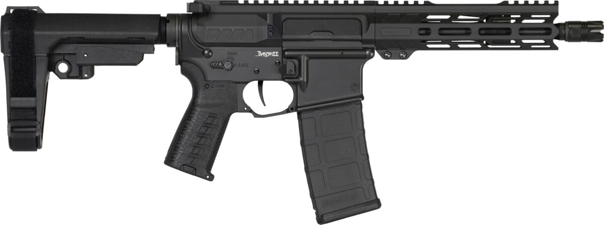 CMMG Banshee Mk4 Pistol - Black | 300 BLK | 8" Barrel | 7" M-LOK Handguard | SBA3 Arm Brace 1 30af20a ab