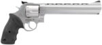Taurus 2440089 44 Large Frame 44 Rem Mag 6rd 8.37" Matte Stainless Ported Barrel, Matte Stainless Cylinder & Frame, Black Finger Groove Rubber Grip, Transfer Bar Safety Exposed Hammer 2 31508