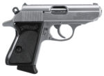 Walther Arms 4796001 PPK 380 ACP 6+1 3.30" Stainless Steel Barrel, Matte Stainless Serrated Zinc Alloy Slide, Stainless Aluminum Frame w/Beavertail, Black Polymer Grip, Manual Thumb Safety 2 3241