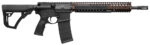 Daniel Defense 0208806027011 DDM4 M4A1 5.56x45mm NATO 30+1 14.50" Threaded Barrel, Black Hard Coat Anodized Receiver, 6 Position Stock w/SoftTouch Overmolding, Flat Dark Earth Handguard 2 3443
