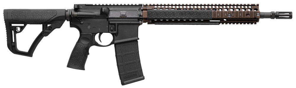 Daniel Defense 0208806027011 DDM4 M4A1 5.56x45mm NATO 30+1 14.50" Threaded Barrel, Black Hard Coat Anodized Receiver, 6 Position Stock w/SoftTouch Overmolding, Flat Dark Earth Handguard 1 3443