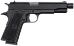 Rock Island 51473 GI Standard FS 45 ACP Caliber with 5" Barrel, 8+1 Capacity, Overall Black Parkerized Finish Steel, Beavertail Frame, Serrated Slide & Black Rubber Grip 2 35186