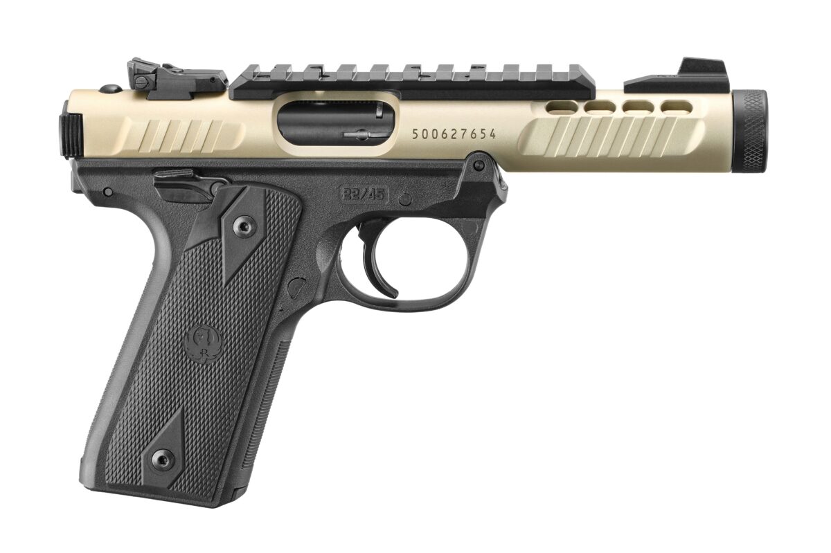 RUGER MKIV 22/45 LT 22LR BLK/CHMPGNE 1 43955r8a9e