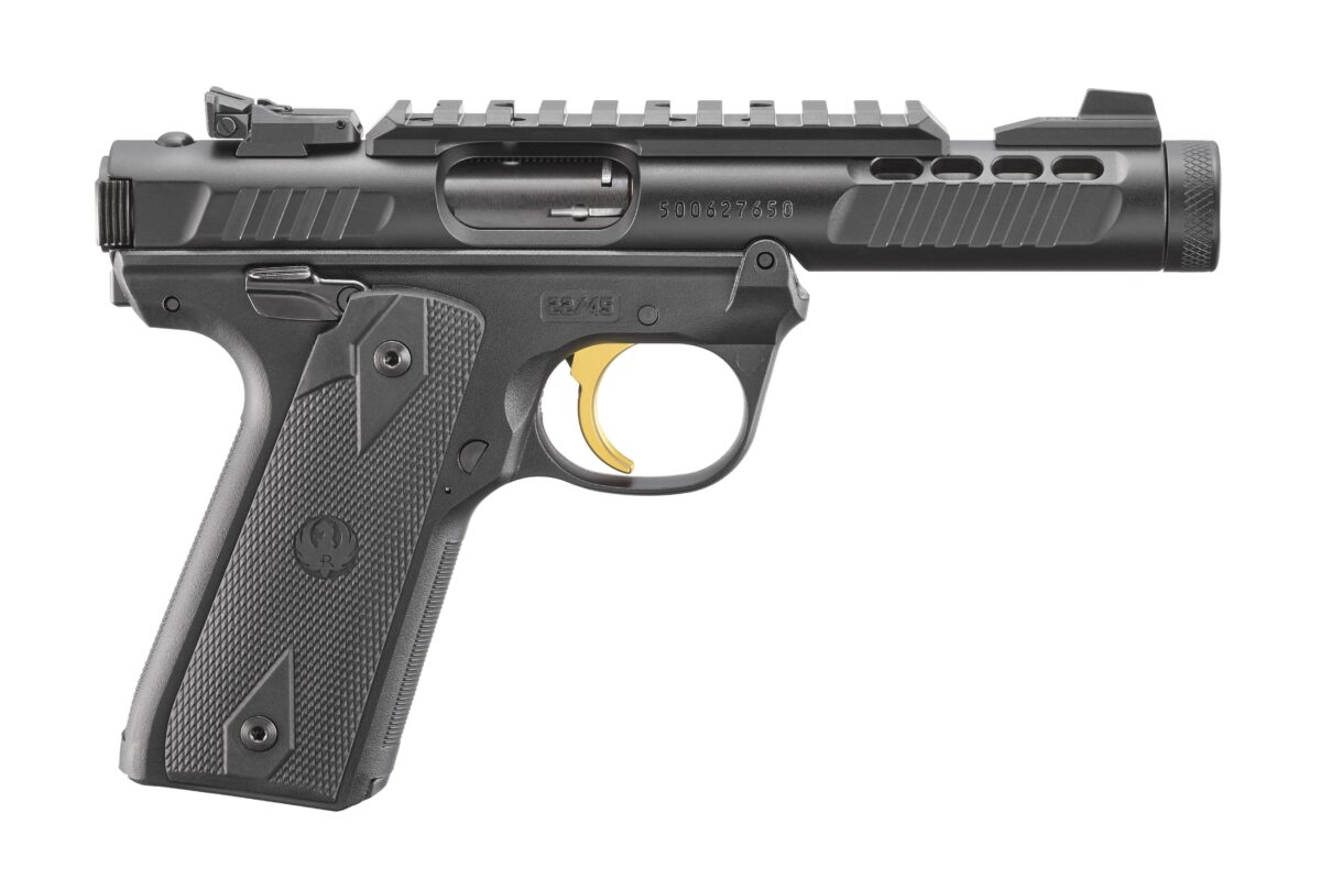 RUGER MKIV 22/45 LT 22LR BLK GLD TB 1 43956r6f6d