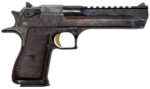 Magnum Research DE44CH Desert Eagle Mark XIX 44 Rem Mag 6" 8+1 Color Case Hardened Carbon Steel with Clear Cerakote Frame & Slide Walnut with Engraved Desert Eagle Logo Grip 2 44592