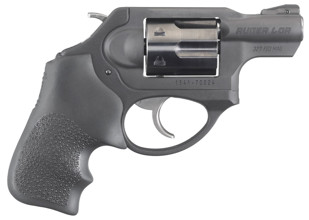 Ruger 5462 LCRx Small Frame 327 Federal Mag 5 Shot, 1.87" Matte Black Steel Barrel, Black PVD Cylinder, Matte Black Stainless Steel Frame, Black Hogue Tamer Monogrip, Exposed Hammer 1 44968