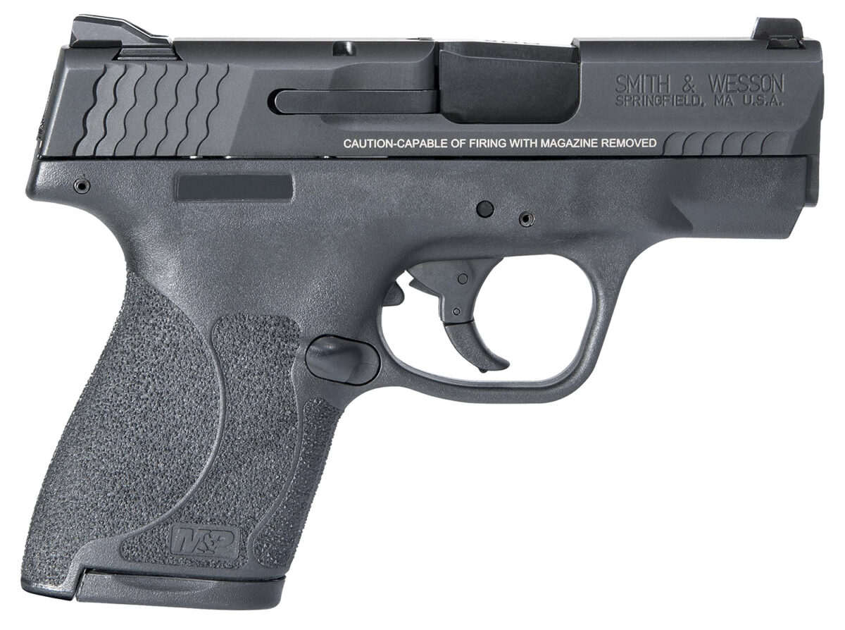 Smith & Wesson 11810 M&P Shield M2.0 Micro-Compact Frame 9mm Luger 7+1/8+1, 3.10" Black Armornite Stainless Steel Barrel & Serrated Slide, Matte Black Polymer Frame, Black Textured Grip, No Safety 1 45097