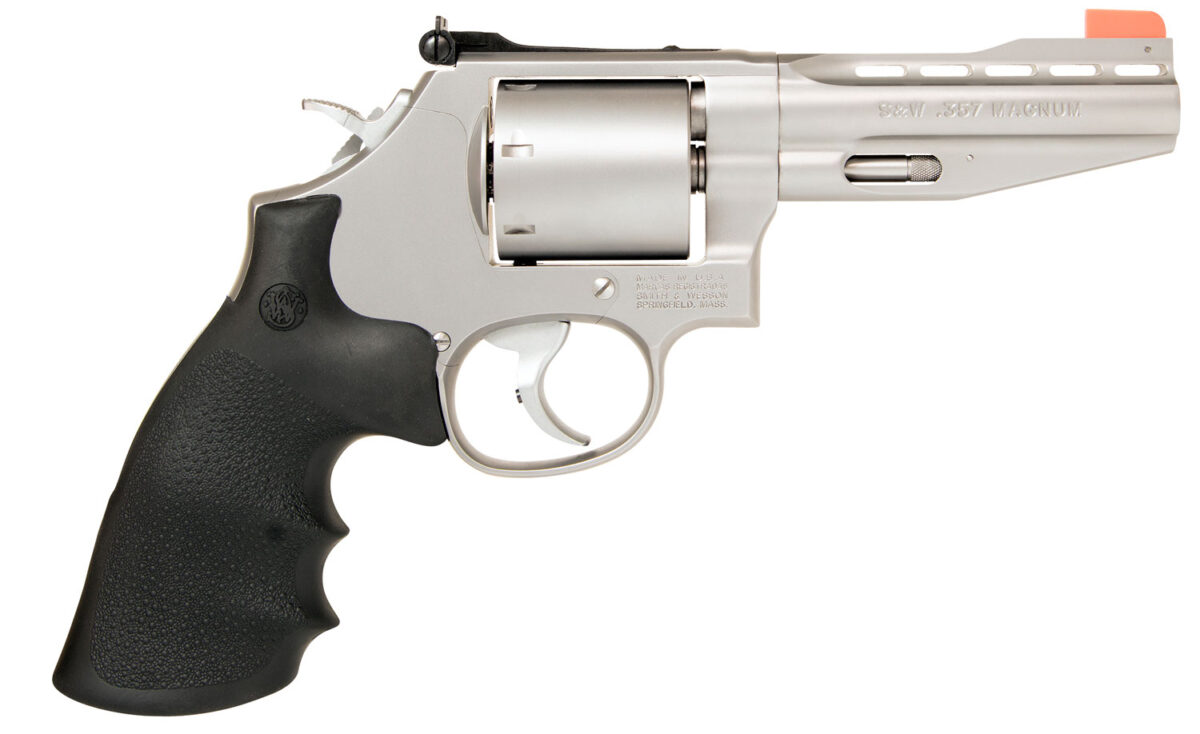 Smith & Wesson 11759 Model 686 Performance Center 357 Mag or 38 S&W Spl +P Stainless Steel 4" Vent Rib Barrel , 6rd Unfluted Cylinder & L-Frame , Chromed Custom Teardrop Hammer & Trigger With Stop 1 45334
