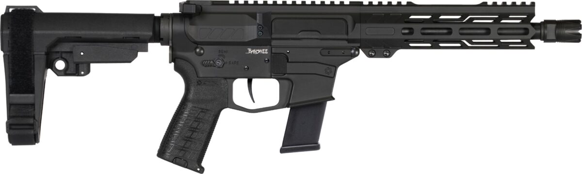 CMMG Banshee MkGs Pistol - Black | .45 ACP | 8" Barrel | 7" M-LOK Handguard | SBA3 Arm Brace 1 45af30f ab l