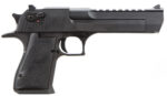 Magnum Research DE44 Desert Eagle Mark XIX 44 Rem Mag Caliber with 6" Picatinny Rail Barrel, 8+1 Capacity, Overall Black Finish Carbon Steel, Beavertail Frame, Serrated Slide & Rubber Grip 2 49294