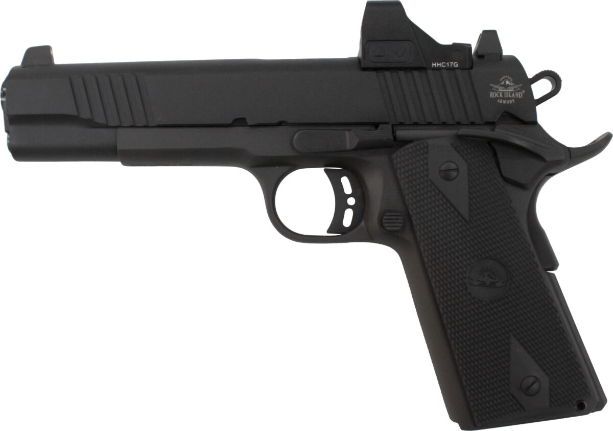 ROCK ISLAND ARMORY M1911 STD 45ACP 5" BLK RMSC 1 51399left5b1e