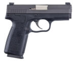 Kahr Arms KP4544N P *CA Compliant 45 ACP Caliber with 3.40" Barrel, 6+1 or 7+1 Capacity, Black Finish Frame, Serrated Matte Black Stainless Steel Slide, Textured Polymer Grip & TruGlo Night Sights 2 53159