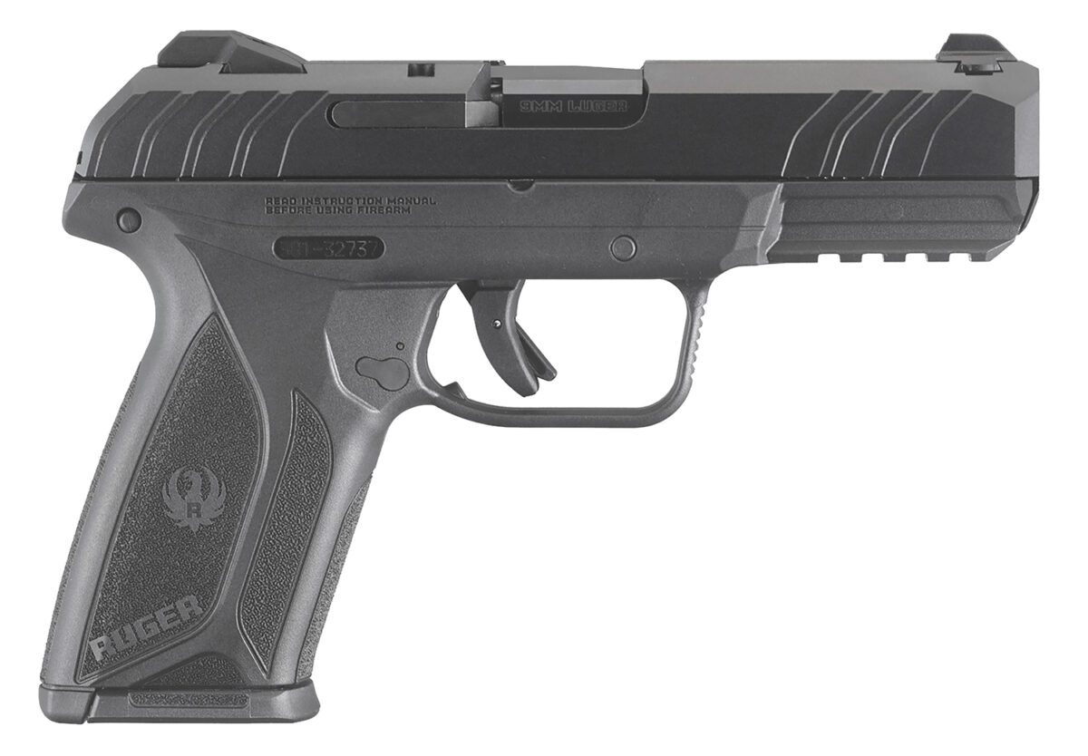 Ruger 3811 Security-9 9mm Luger 10+1 4" Black Steel Barrel, Black Oxide Serrated Steel Slide, Black Polymer Frame w/Picatinny Rail, Black Polymer Grip 1 54115