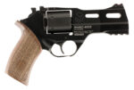 Chiappa Firearms 340219 Rhino 40DS Small Frame 357 Mag 6 Shot, 4" Black Anodized Steel Vent Rib Barrel, Blued Steel Cylinder, Black Anodized Aluminum Frame, Walnut Grip, Concealed Hammer 2 5639