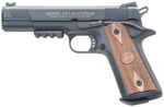 Chiappa Firearms 401101 1911-22 Custom 22 LR 10+1 5" Blued Serrated Steel Slide w/Picatinny Rail & Beavertail Frame, Stippled Walnut Grip 2 5670