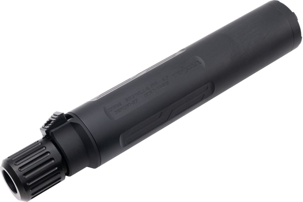 CMMG Defcan 57 Suppressor - Black | 1/2-28 1 57ca4ad 7 22080 1