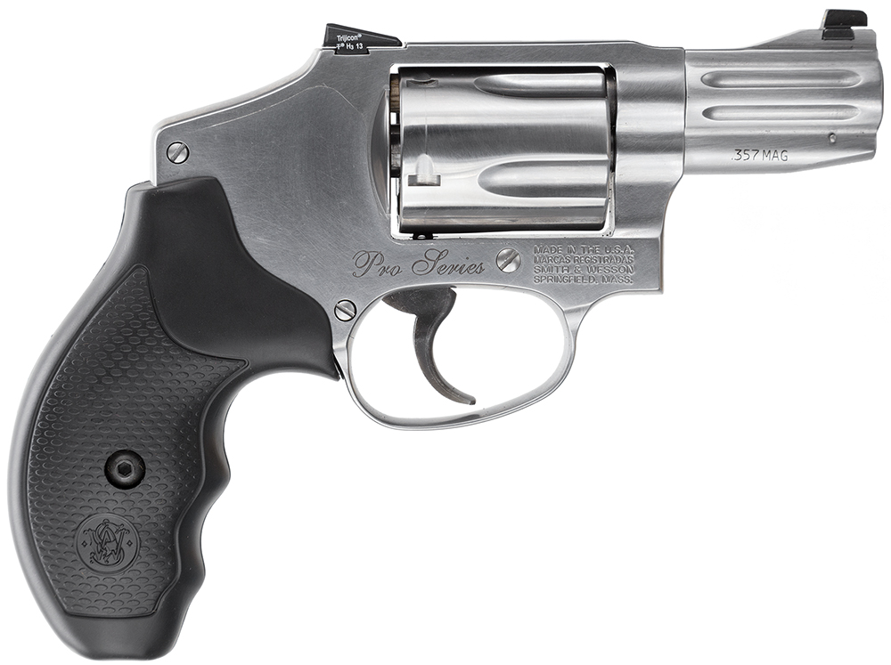 Smith & Wesson 178044 M&P Performance Center 640 J-Frame Frame 357 Mag/38 S&W Spl +P 5rd 2.13" Satin Stainless Steel Barrel, Cylinder & Frame, Black Finger Groove Grip, Concealed Hammer 1 61698