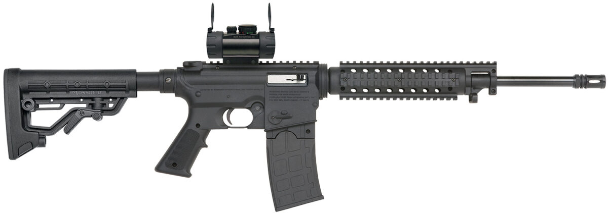 Mossberg 37232 715 Tactical Full Size 22 LR 10+1 16.25" Blued Steel Barrel, Black Picatinny Rail Receiver, Black A2 Adjustable Synthetic Stock, Black Polymer Grip, Red Dot 30mm, Right Hand 1 79828
