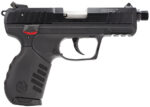 Ruger 3604 SR22 22 LR 10+1 3.50" Satin Stainless Threaded Barrel, Black Anodized Serrated Slide, Black Polymer Frame w/Picatinny Rail, Black Polymer Grip, Right Hand 2 84867