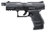 Walther Arms 5100301 PPQ M2 SD Tactical 22 LR 12+1 4" Threaded Black Steel Barrel, Matte Black Tenifer Aluminum/Serrated Slide, Black Polymer Frame w/Picatinny Rail, Black Polymer Grips 2 91615