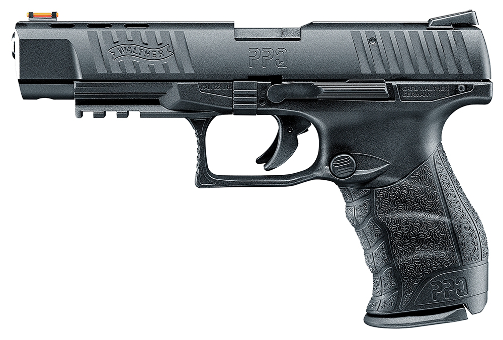 Walther Arms 5100305 PPQ M2 22 LR 10+1 5" Threaded Steel Barrel, Matte Black Tenifer Serrated/Steel Slide, Black Polymer Frame w/Picatinny Rail, Black Polymer Grips 1 91617 1