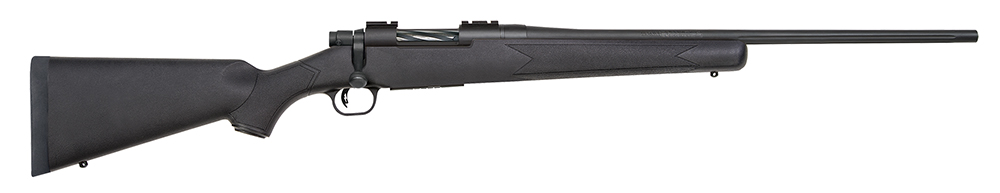 Mossberg 27838 Patriot Full Size 243 Win 5+1 22" Matte Blued Fluted Barrel, Drilled & Tapped Matte Blued Stainless Steel Receiver, Black Fixed Synthetic Stock, Right Hand 1 96986