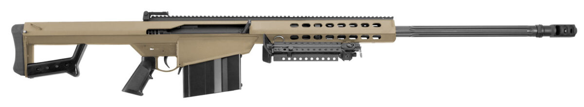Barrett 14029 M82A1 416 Barrett 10+1 29" Fluted Barrel, Flat Dark Earth Cerakote Steel Receiver, M1913 Picatinny Acc. Rail, Fixed Synthetic Stock w/Sorbothane Recoil Pad, Includes Hard Carry Case 1 9864