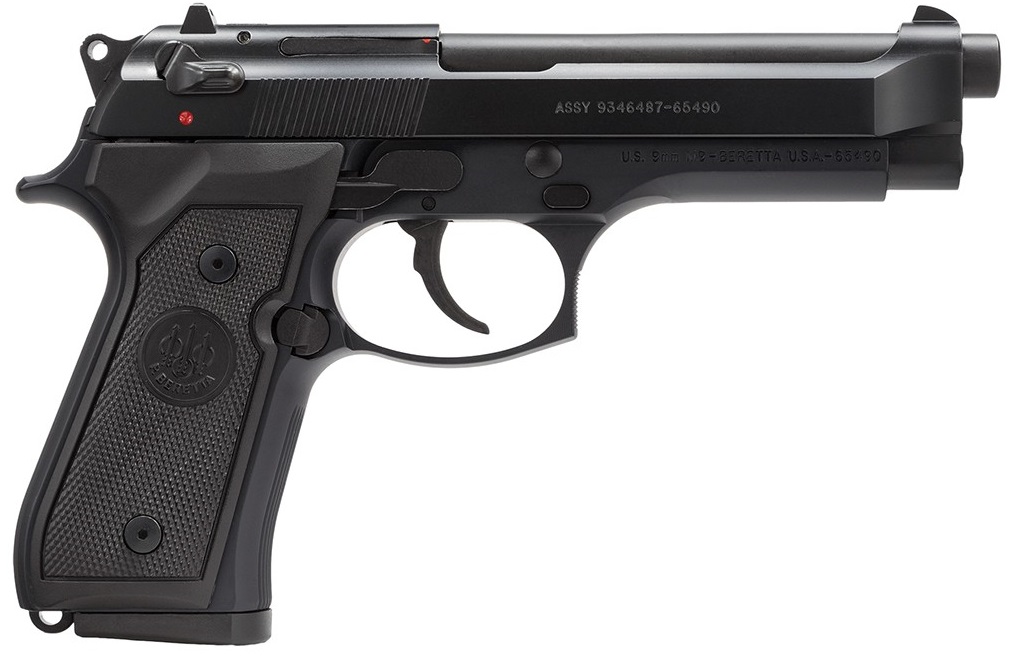 BERETTA 92 M-9 9MM BL/SY 4.9" 10+1 CA 1 BEJ92M9A0CA