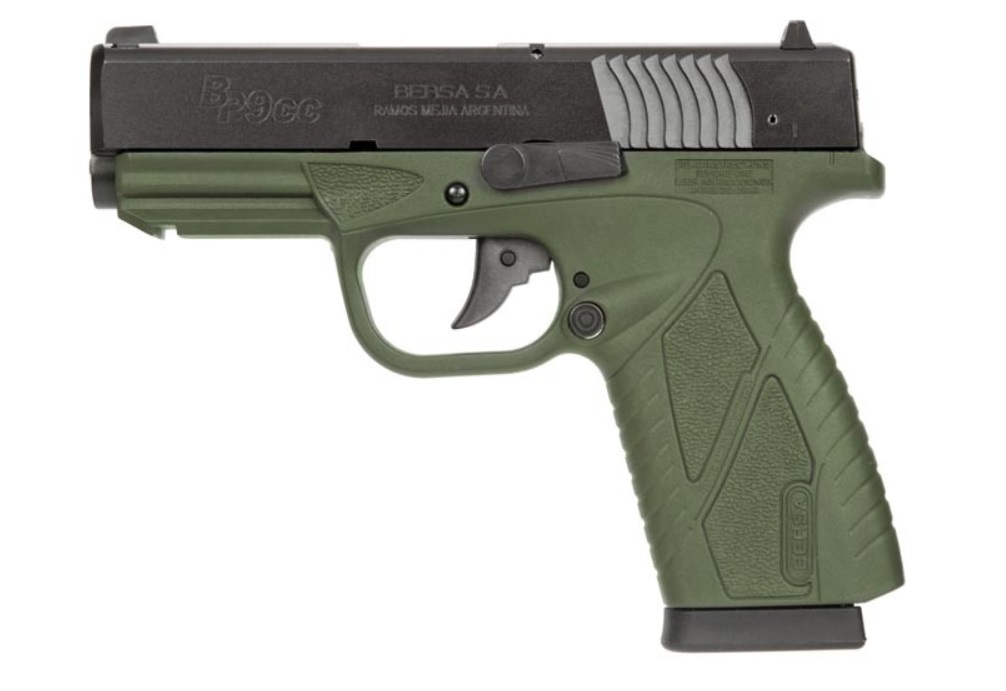 BERSA CONCEAL CARRY 9MM OD GRN 8+1 1 BP9ODCC