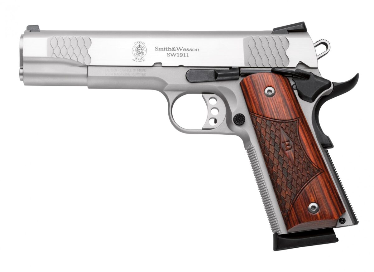 SMITH AND WESSON SW1911 45ACP 5" SS/WD E-SERIES 1 SM108482