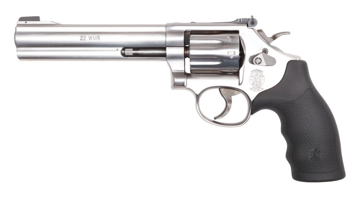 SMITH AND WESSON 648 22MAG 6" SS/SYN 8RD AS 1 SM12460