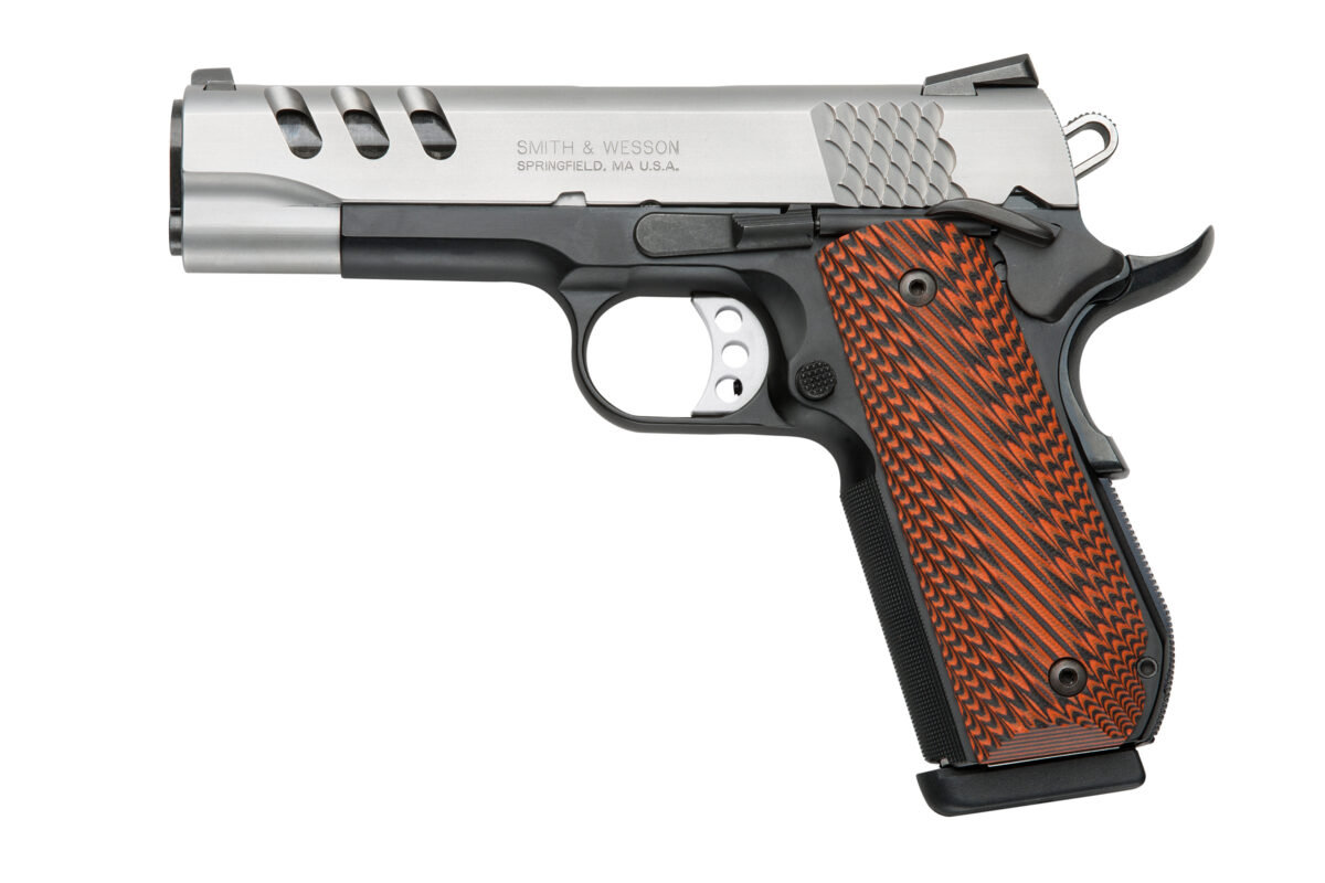 SMITH AND WESSON SW1911PCRB 45ACP 4.25" SS FS 1 SM170344