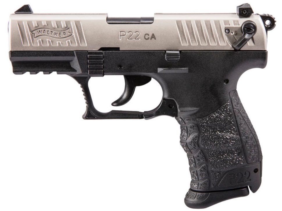 WALTHER ARMS P22 22LR 10+1 3.4" NICKEL CA 1 WA5120336