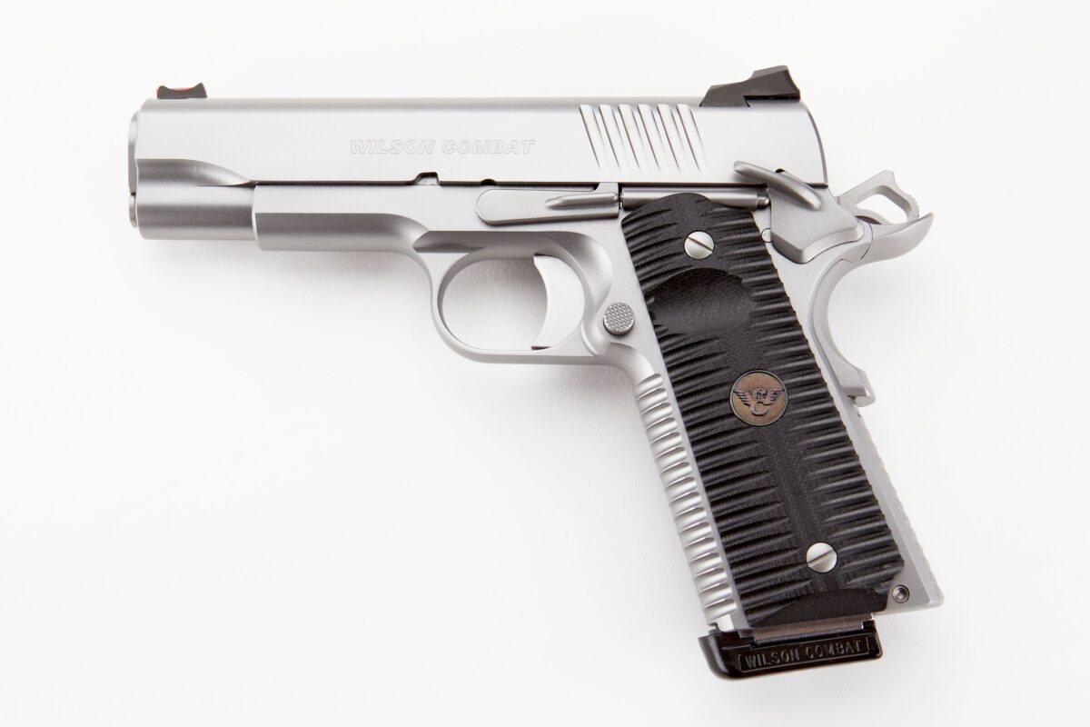 WILSON COMBAT ACP 9MM 4.25" 10+1 SS AMBI 1 acpcom9assleftc87f
