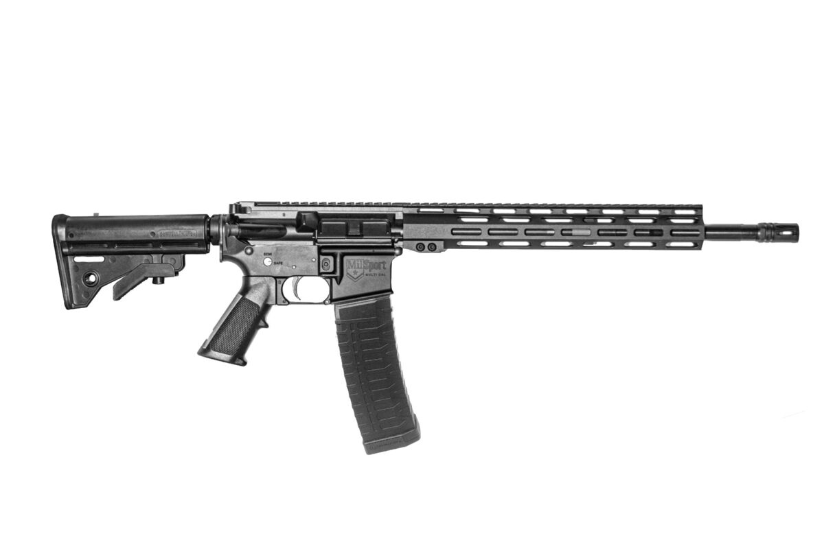 ATI MILSPORT Forged Aluminum AR Rifle - Black | 5.56 NATO | 16" barrel | 13" M-LOK Rail | RGR Stock | 60rd 1 atig15ms556ml13m