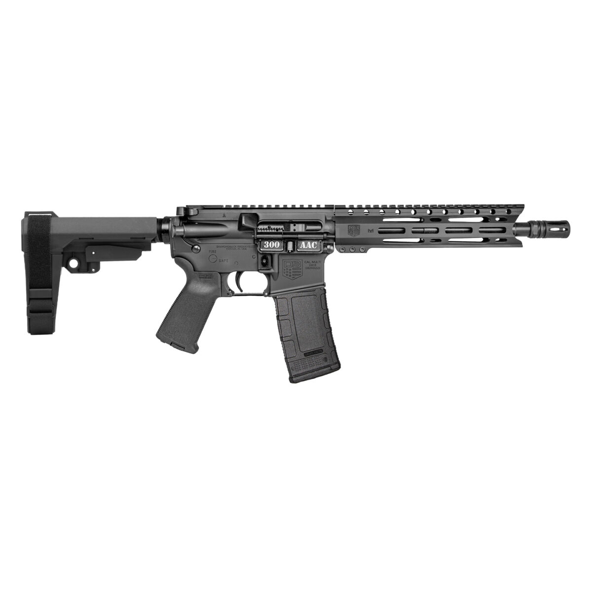 DIAMONDBACK FIREARMS DB-15 PIST 300BLK BLK 10" SBA3 1 db1916b001a945