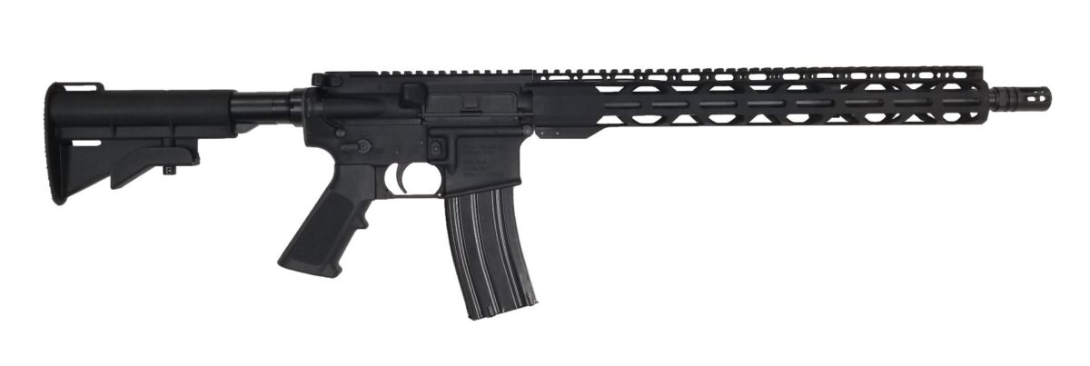 Radical Firearms Forged AR15 Rifle - Black | .300 BLK | 16" Barrel | 15" Free Float M-LOK Thin Rail | CAR-15 Style Stock 1 fr16 300hbar 15rpr car pic 1