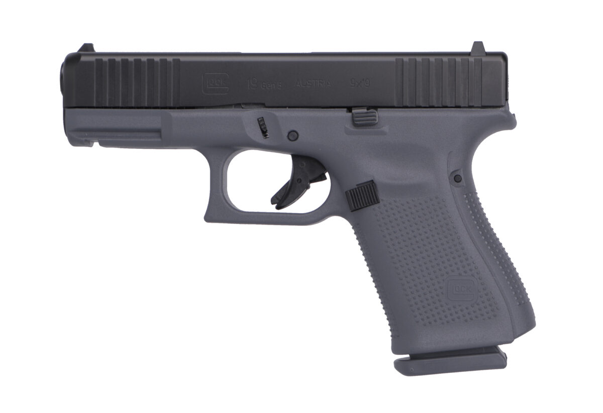 GLOCK G19 G5 9MM 15+1 4.0" FS GRAY 1 glpa195s203gfleftd243
