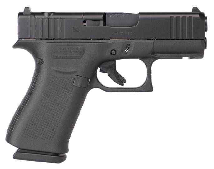 GLOCK G43X 9MM BLK 3.39" MOS RAIL 1