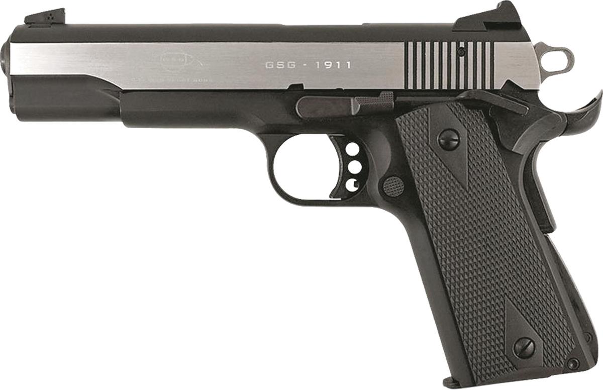 ATI GSG M1911 HGA 22LR 5" BL W/ POLISHED SLIDE & BLK GRIP 10RD 1 https3A2F2Fmedia.chattanoogashooting.com2Fimages2Fproduct2FAKGERG2210M1911S2FAKGERG2210M1911S