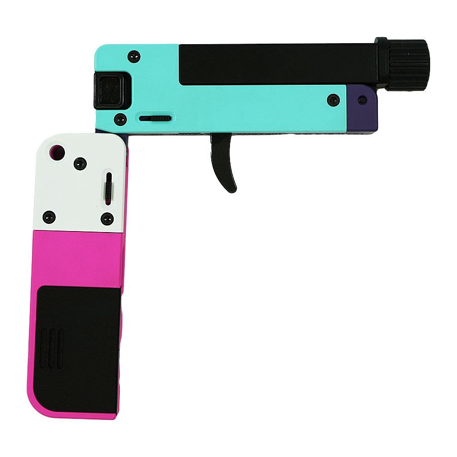 LifeCard Handgun .22 LR Single Shot 2.5" Threaded Barrel Confetti 1 https3A2F2Fmedia.chattanoogashooting.com2Fimages2Fproduct2FBLLC1TCONF2Flifecard 22lr w threaded barrel confetti 0000 right2520open