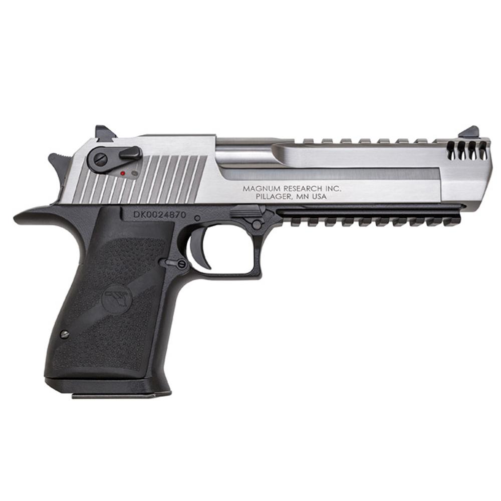 Magnum Research Desert Eagle Mark XIX Handgun .44 Mag 8rd Magazines (2) 6" Barrel Black with Silver Slide 1 https3A2F2Fmedia.chattanoogashooting.com2Fimages2Fproduct2FDXDE44ASIMB2FDXDE44ASIMB 1